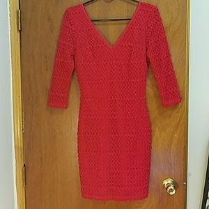 Guess red bodycon dress